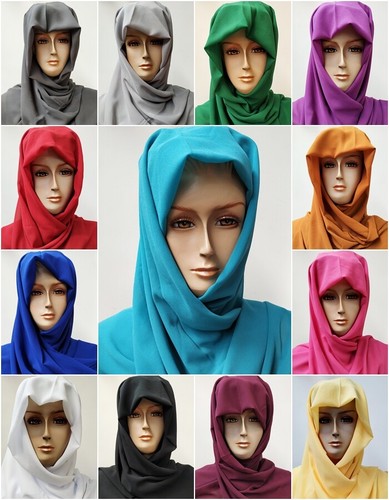 Kopftuch chiffon schal - kopftuch, seidig